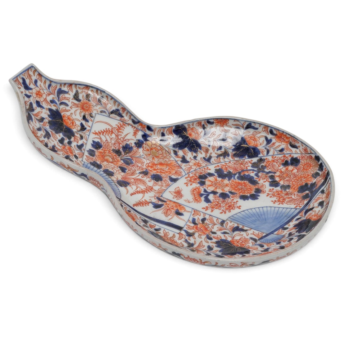 Japanese Imari Gourd Shaped Shallow Bowl (1 of 7)
