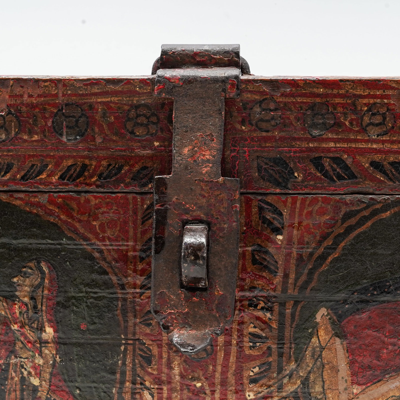Lacquered Indian Rectangular Wood Box - 10