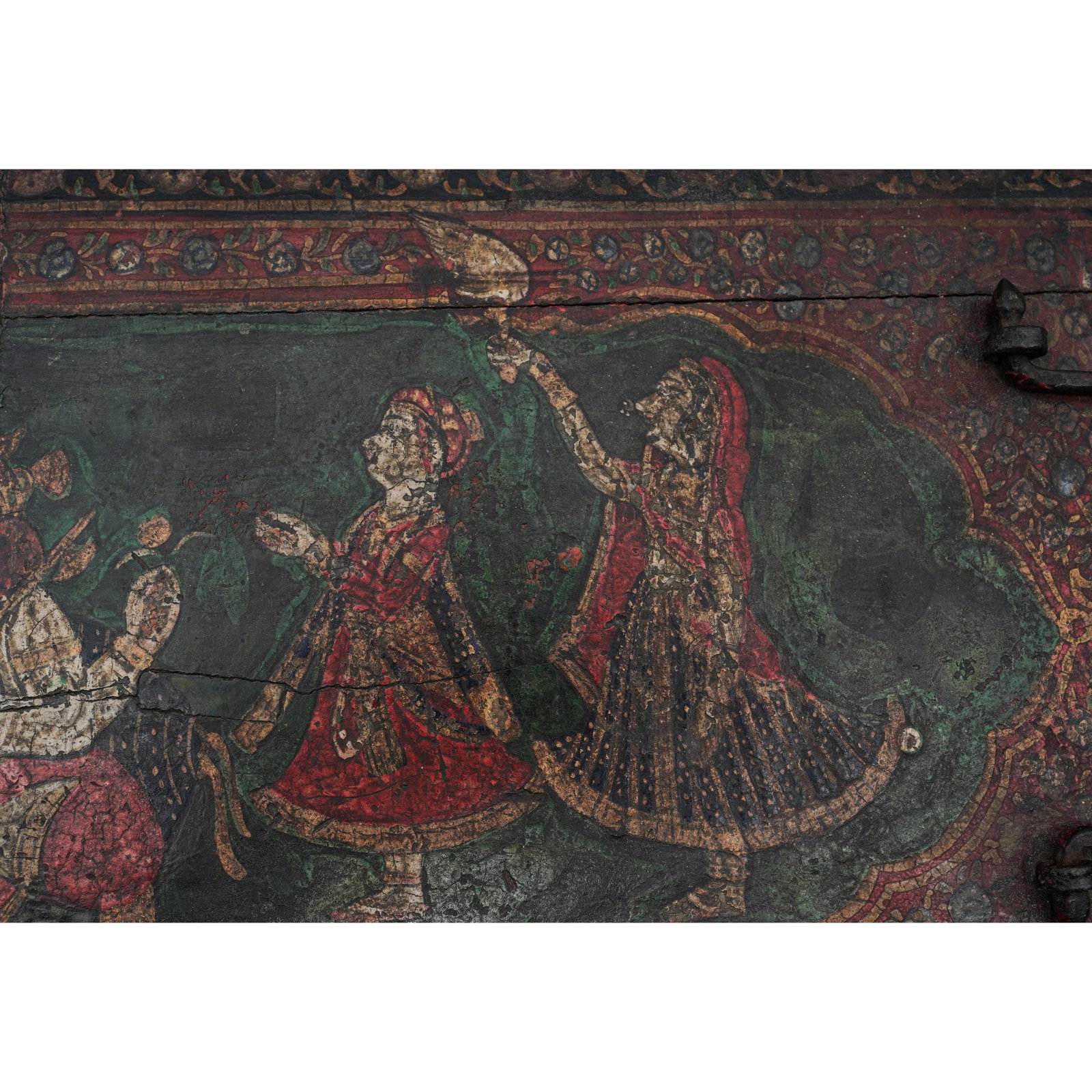 Lacquered Indian Rectangular Wood Box - 12