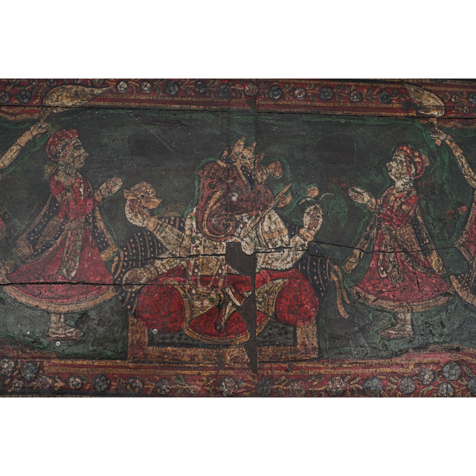 Lacquered Indian Rectangular Wood Box - 13