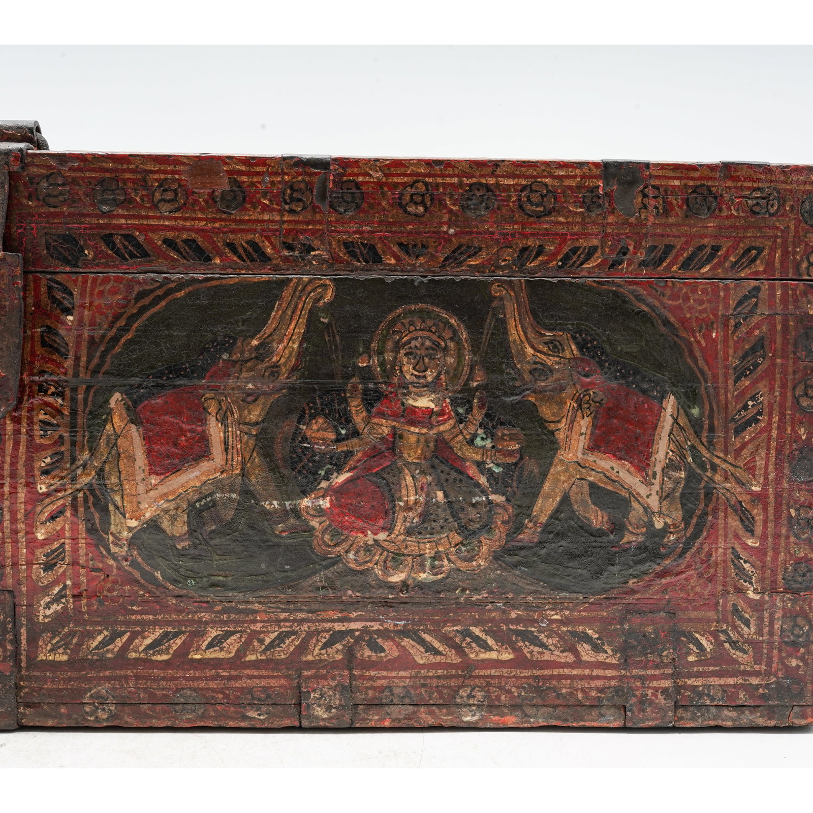 Lacquered Indian Rectangular Wood Box - 8