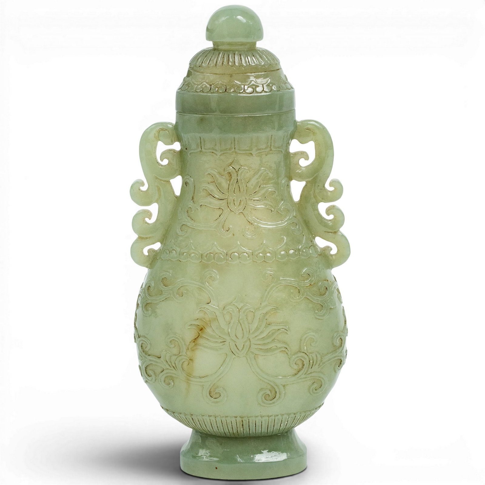 Chinese Mughal Style Jade Covered Vase (1 of 10)