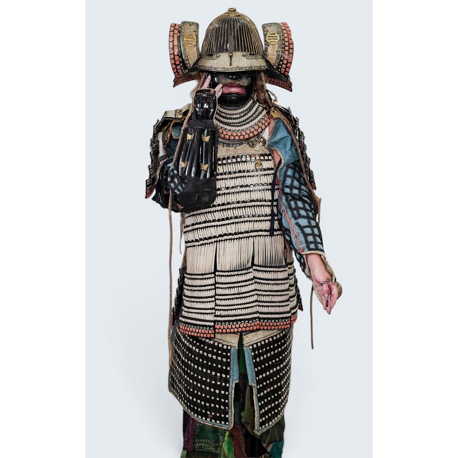Rare Japanese Edo Period Armor: Rare Japanese Edo Period Armor Edo period (18th-19th century), Japanese The helmet or Kabuto with 62 plates and large aventail (shikoro). The shikoro features two affixed brass mons, or family emblems