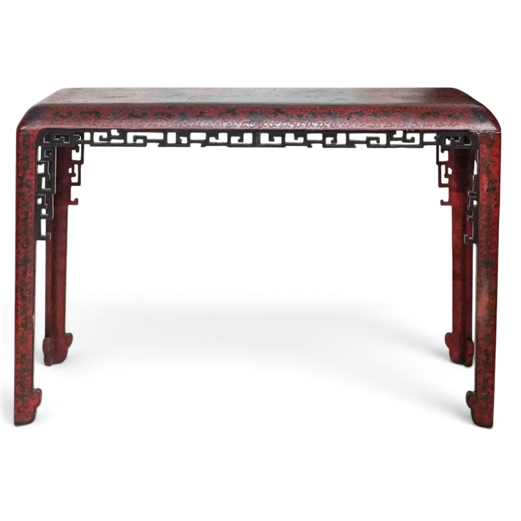 Chinese Red Lacquer Altar Table - 2