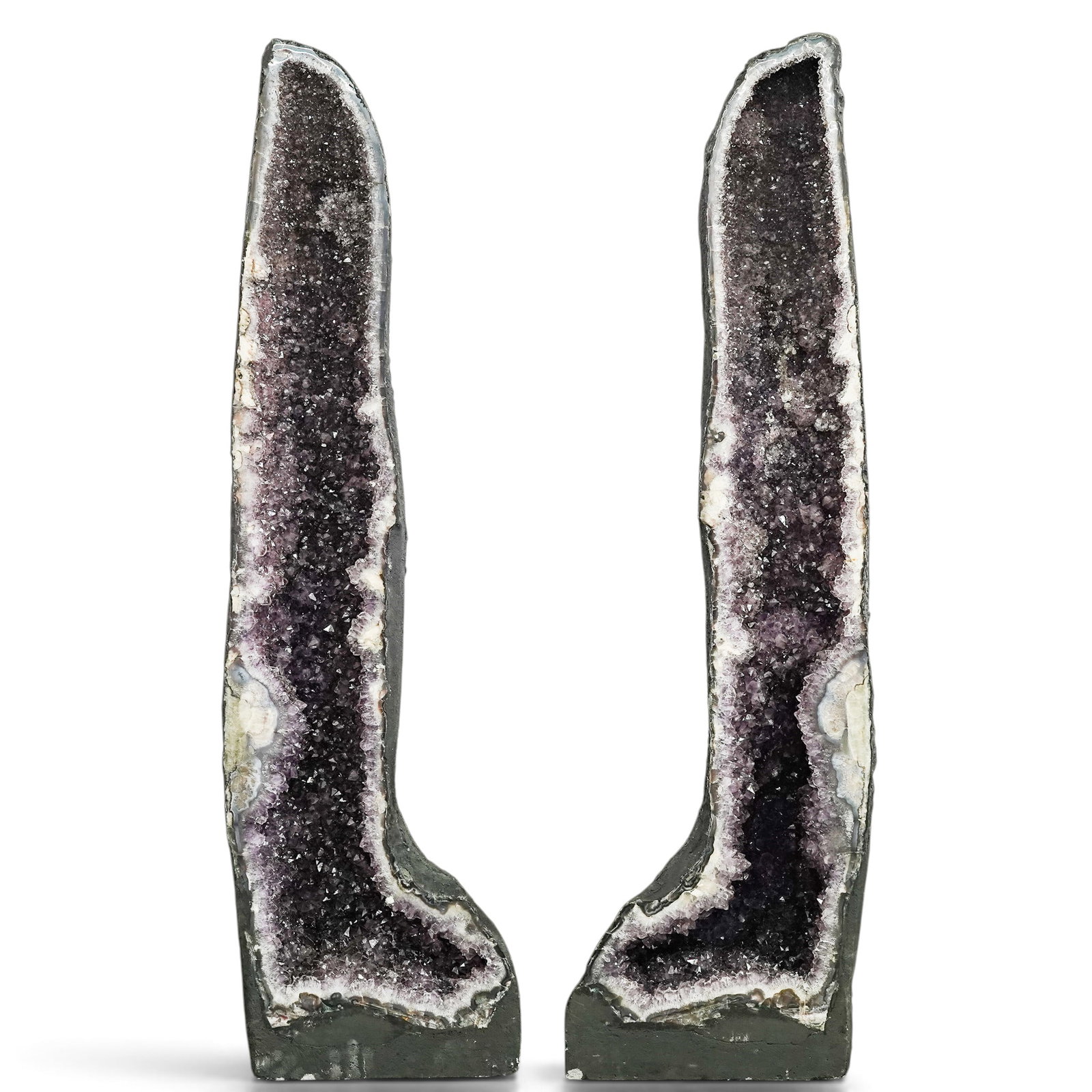Pair of Large Amethyst Cathedral Geodes (1 of 7)