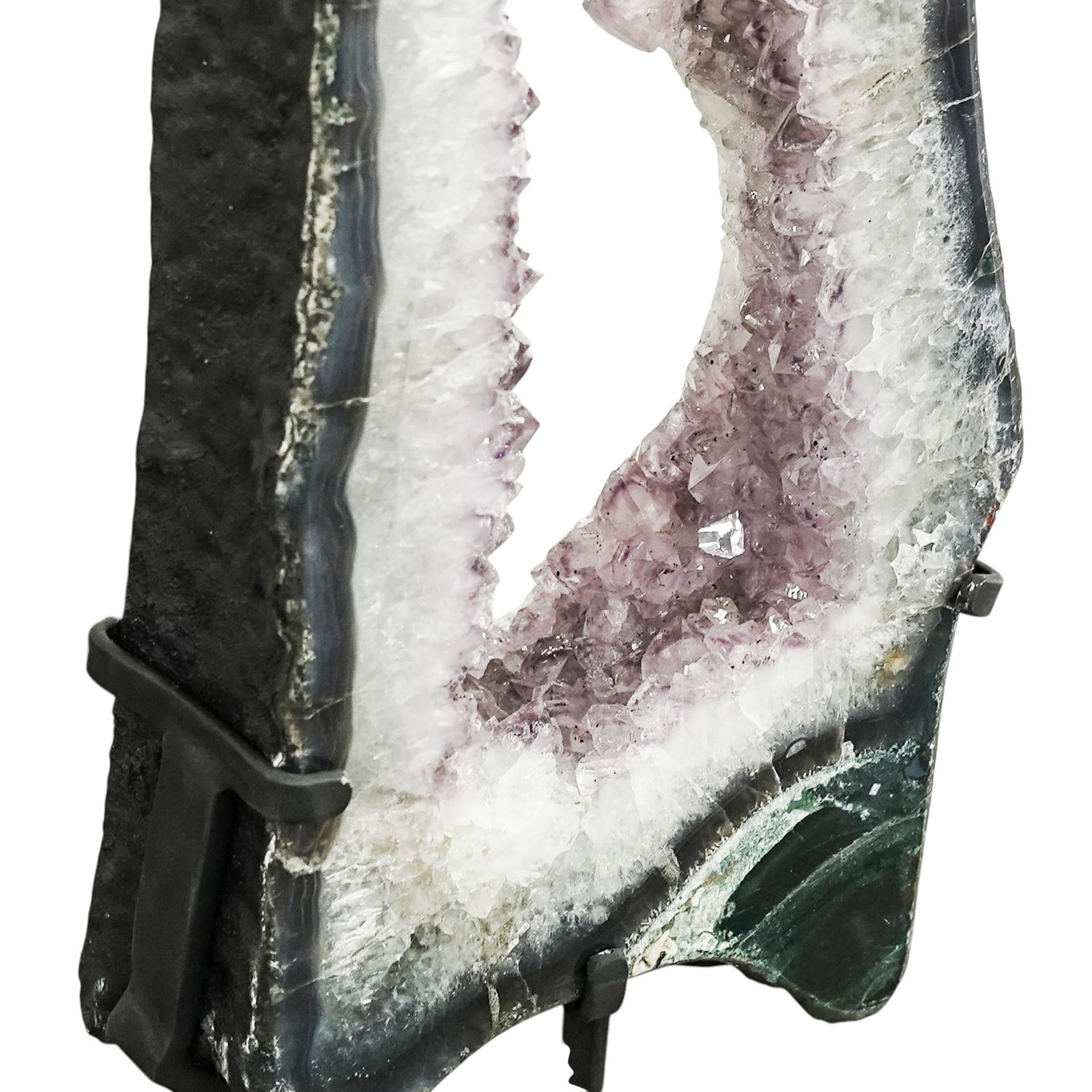 Amethyst Rectangular Portal Cathedral Geode with Stand - 4