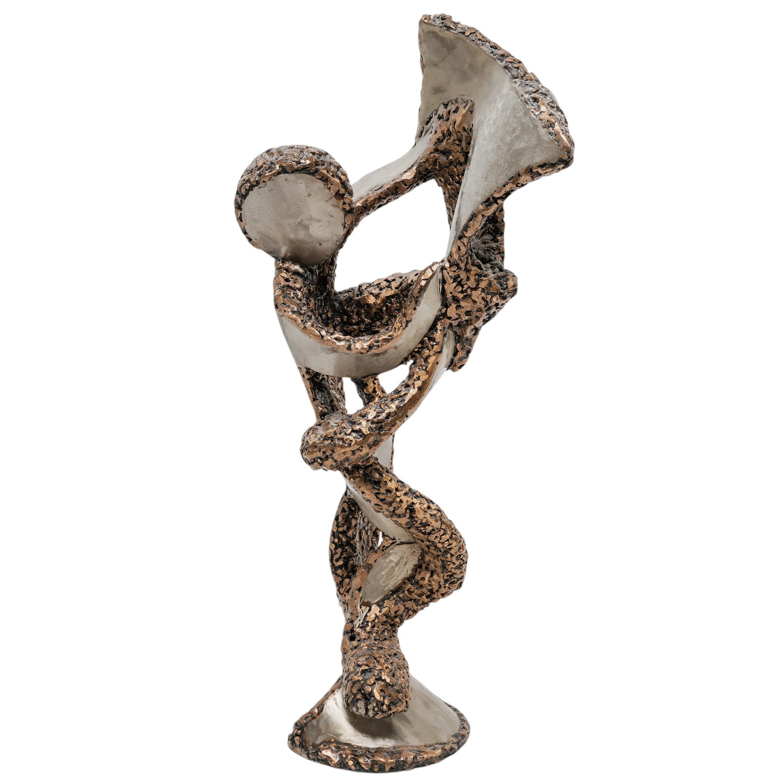 Cobert Collins (American, 1924 - 2013) Abstract Mixed Metal Sculpture (1 of 10)