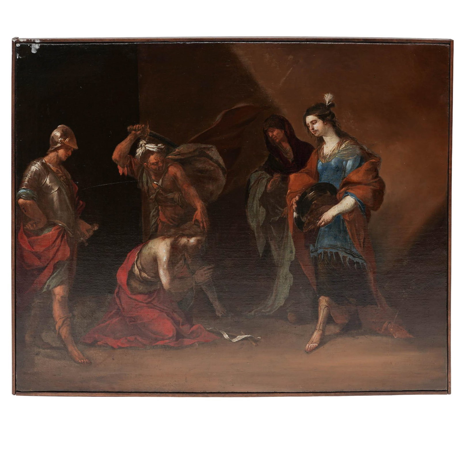 19th Cent. Italian School Classical Scene Oil On Canvas Painting (1 of 5)