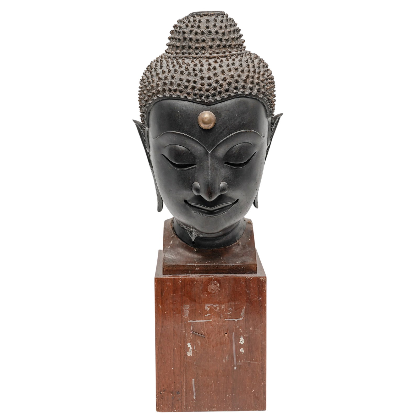 Antique Southeast Asian Bronze Buddha Head (1 of 6)