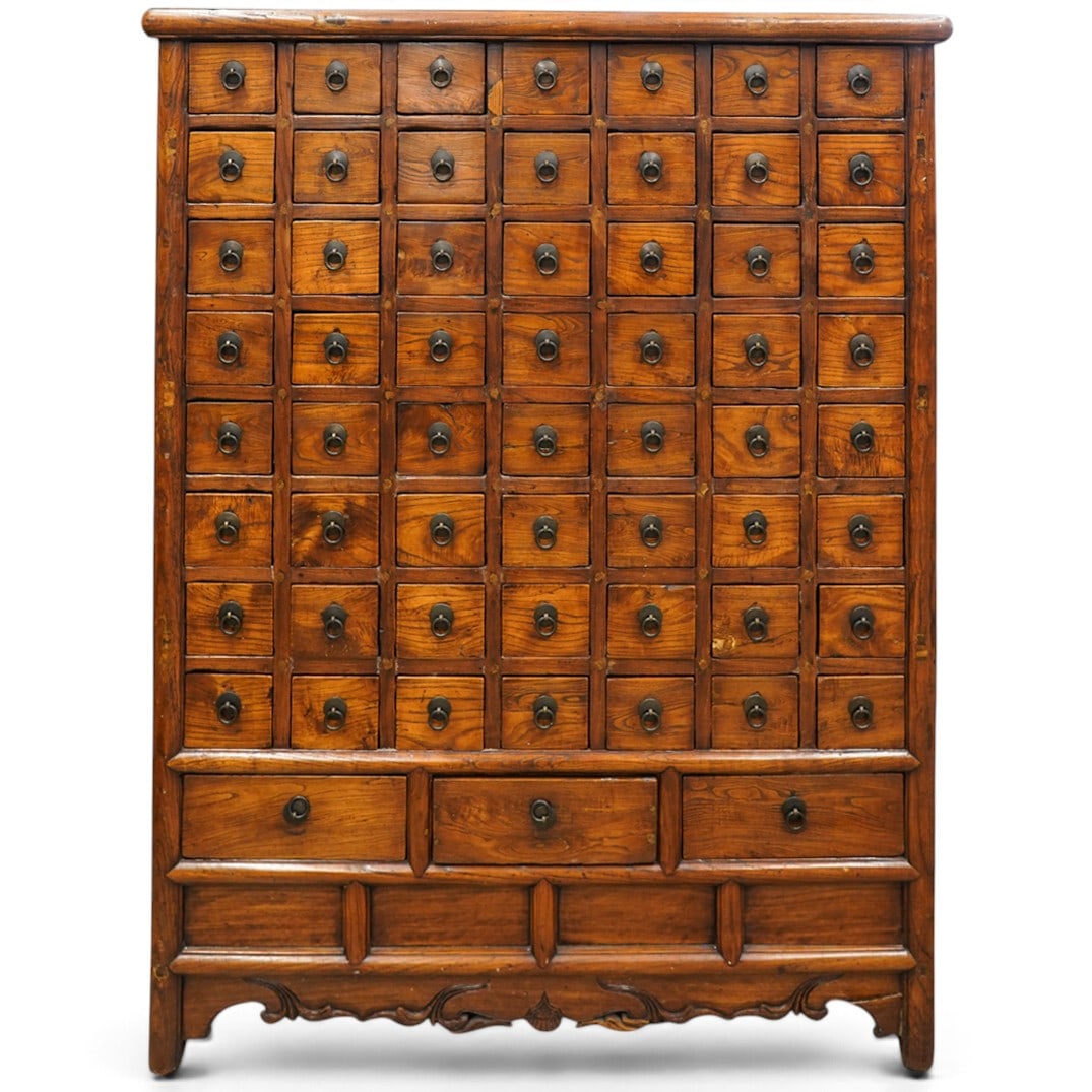 Chinese Apothecary Wood Cabinet (1 of 9)