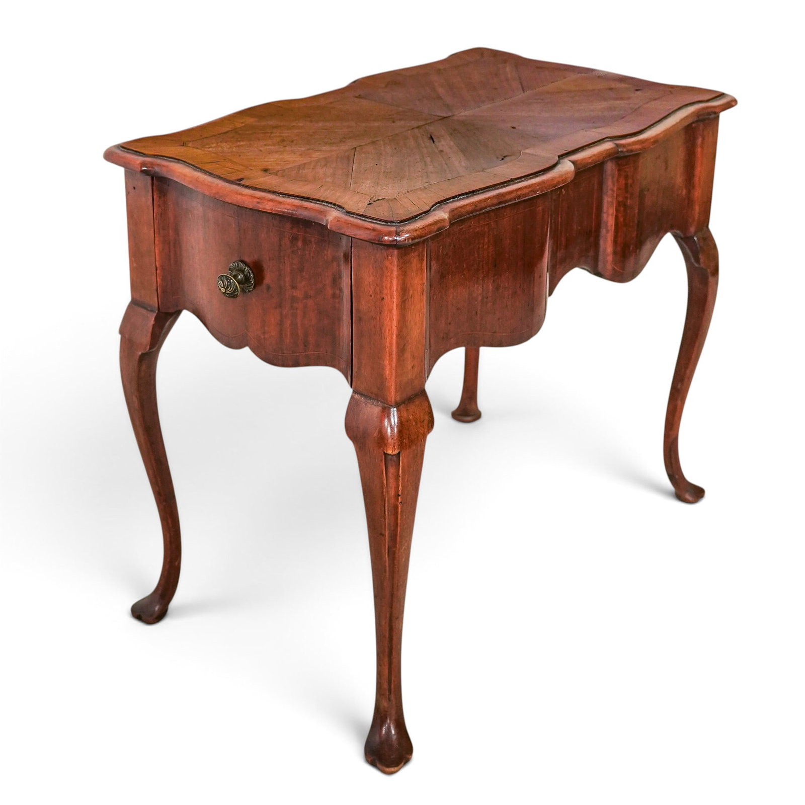 Vintage French Provincial Walnut Side Table (1 of 5)