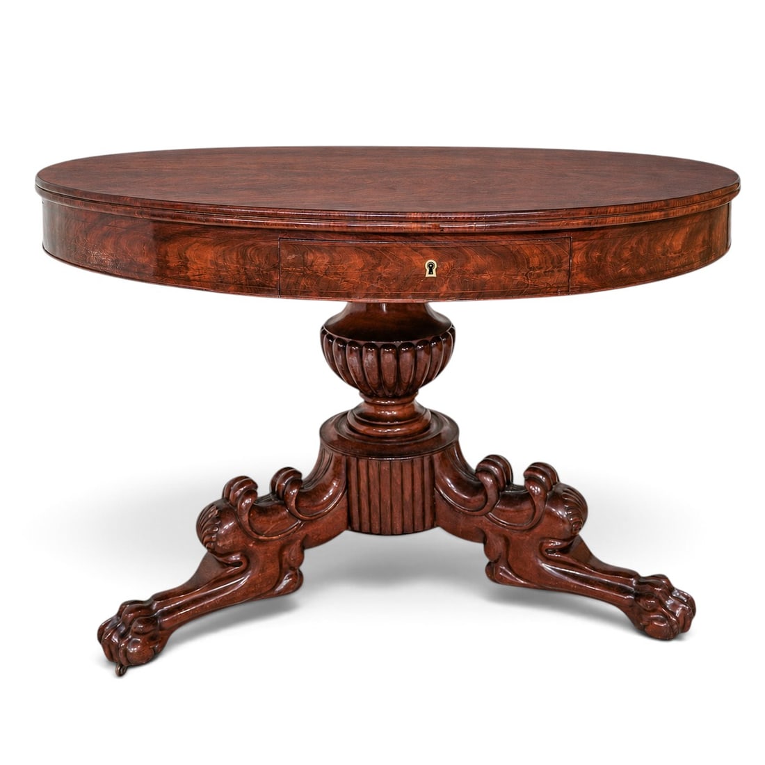 Antique English Regency Drum Table (1 of 10)