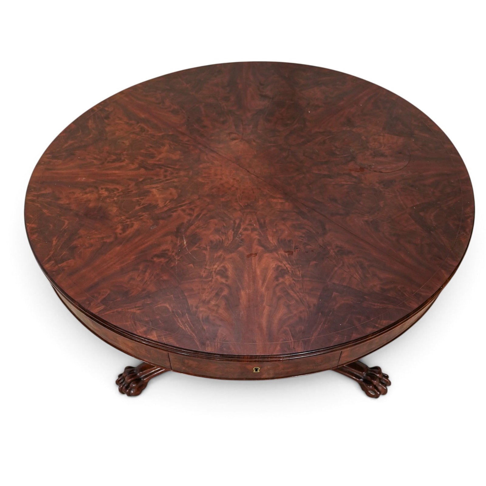 Antique English Regency Drum Table - 6