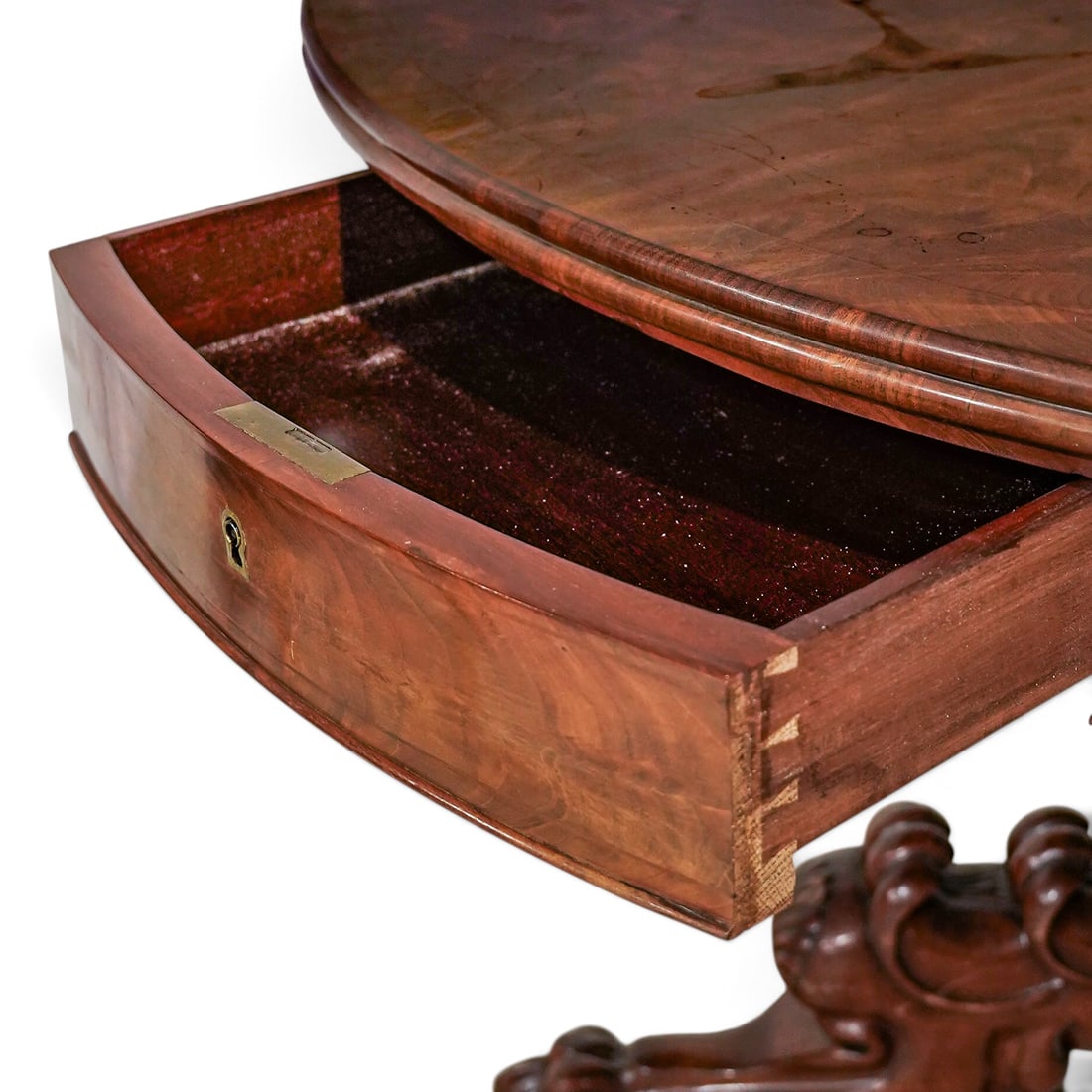 Antique English Regency Drum Table - 9