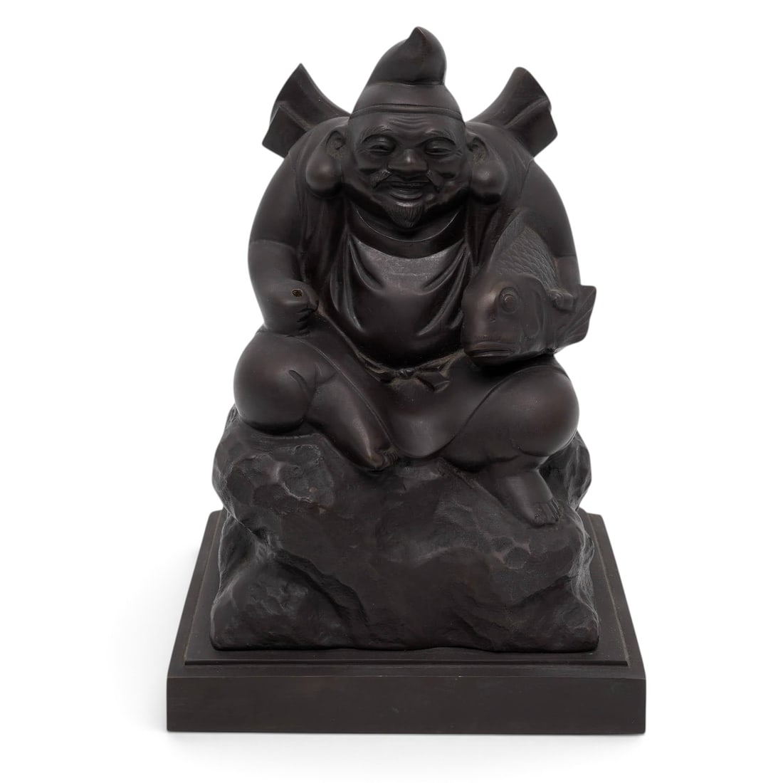 Japanese Meiji Ebisu Bronze Sculpture (1 of 7)