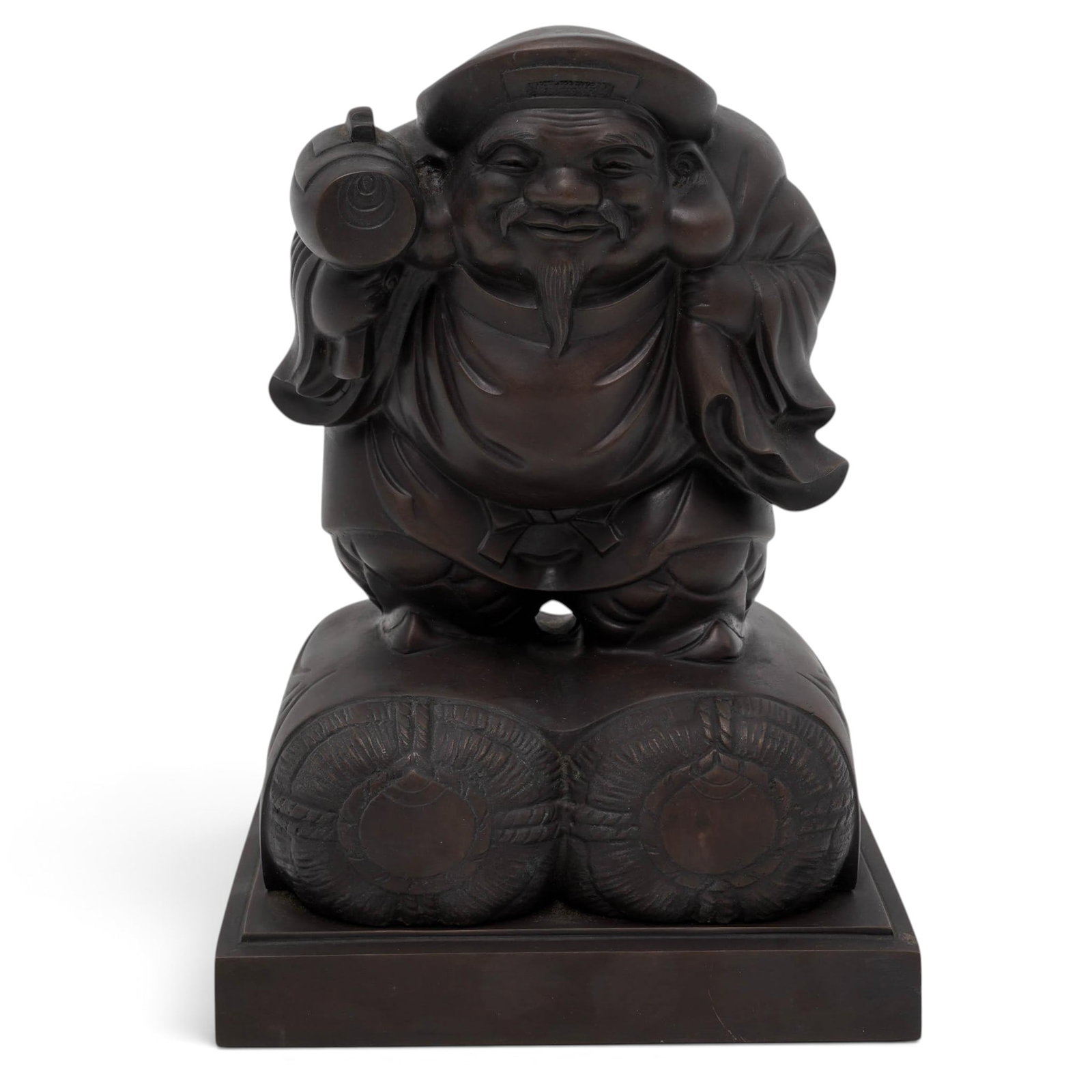 Japanese Meiji Daikokuten Bronze Sculpture (1 of 6)