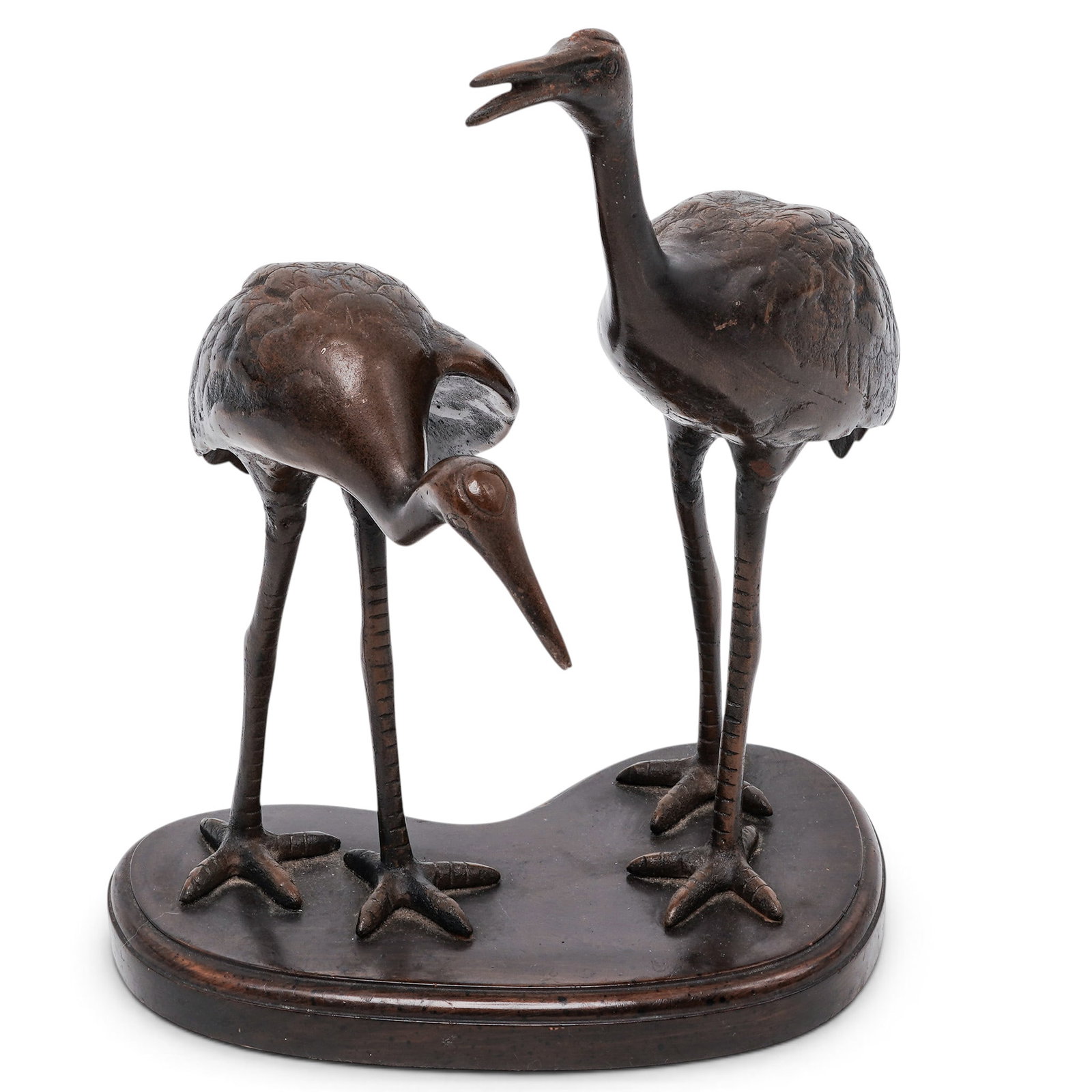 Japanese Bronze Cranes Sculpture (1 of 5)