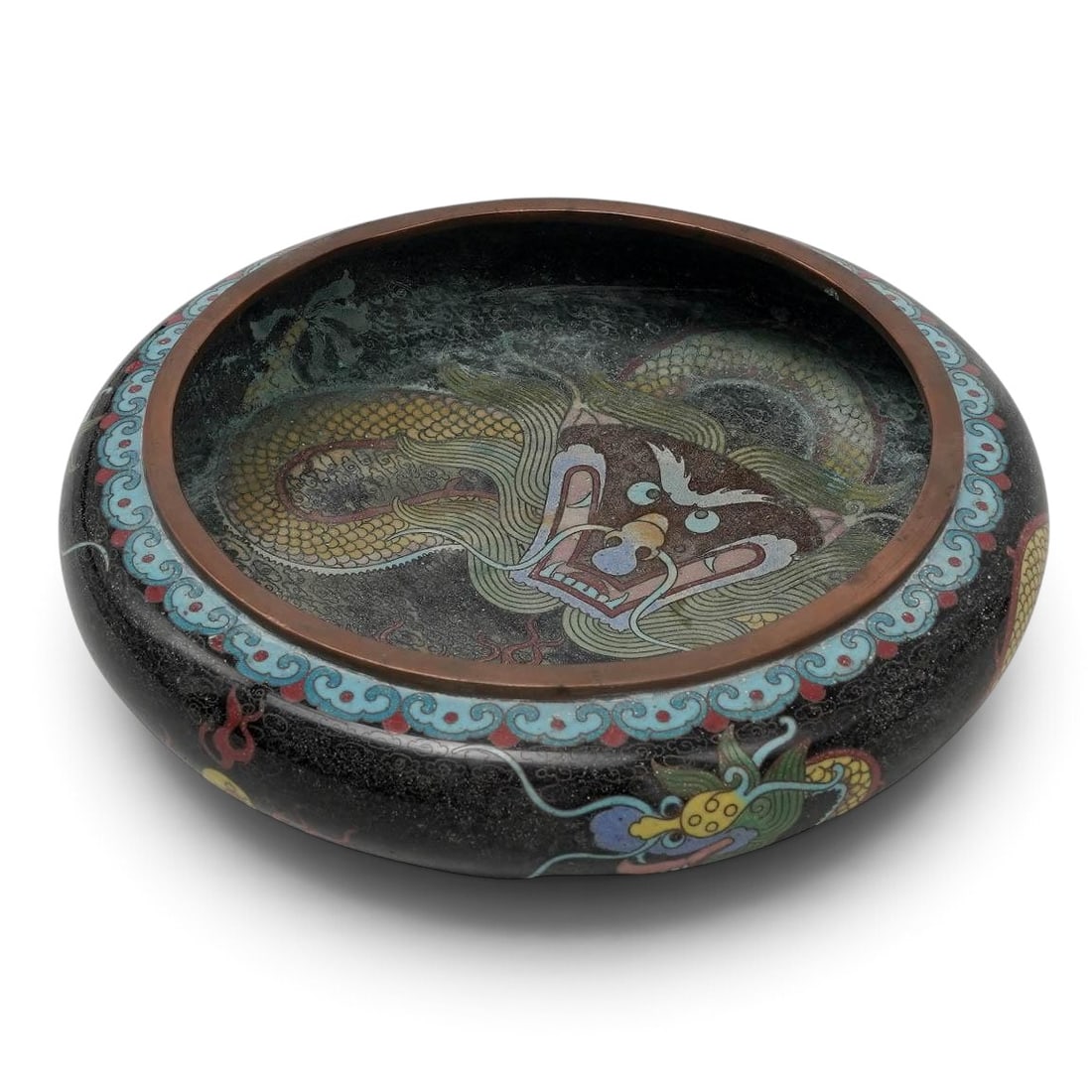 Chinese Cloisonne Dragon Bowl (1 of 5)
