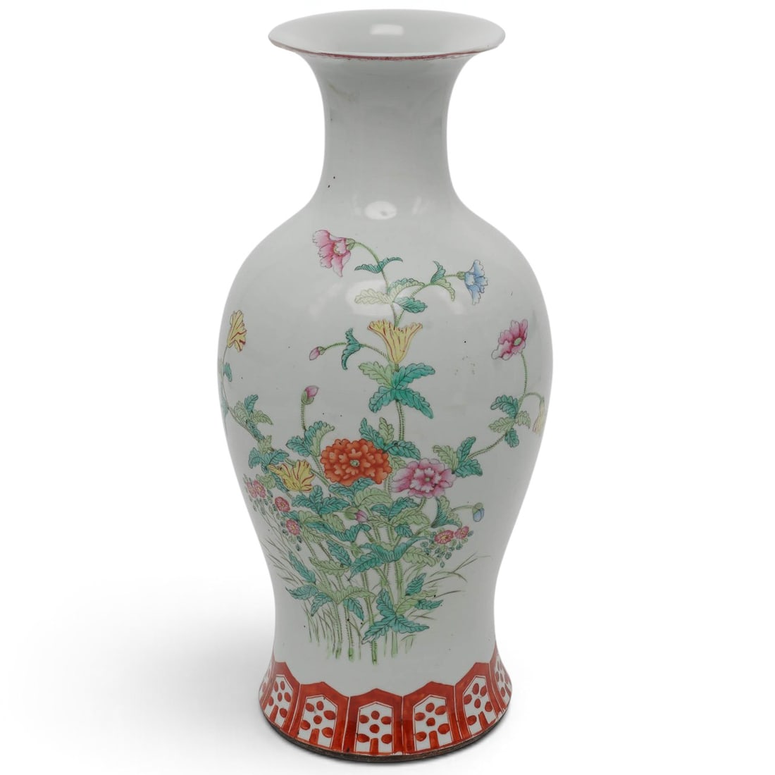 Chinese Republic Famille Rose Porcelain Converted Table Lamp (1 of 7)