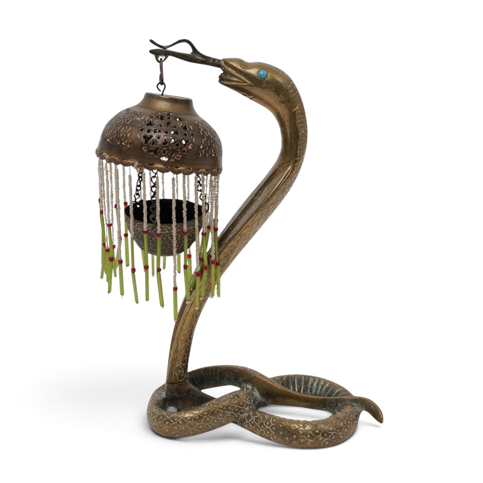Persian Bronze Cobra Snake Candlestick (1 of 9)