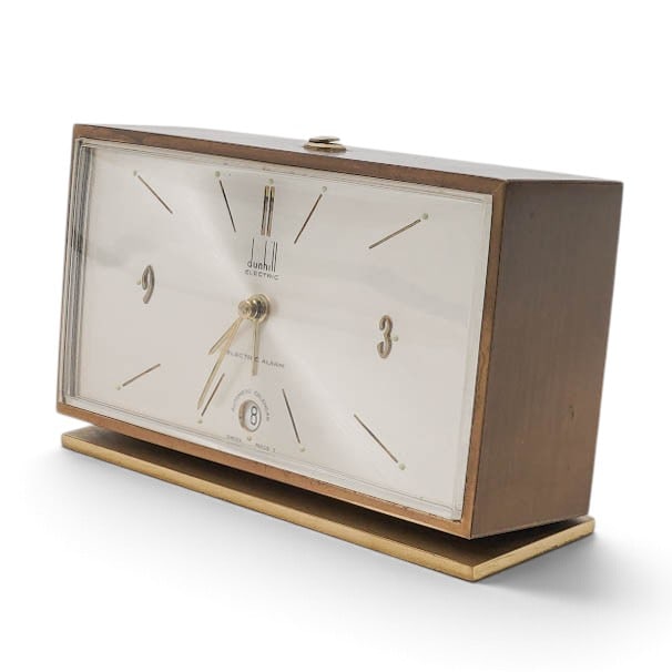 Vintage Brass Dunhill Automatic Calendar Clock (1 of 8)