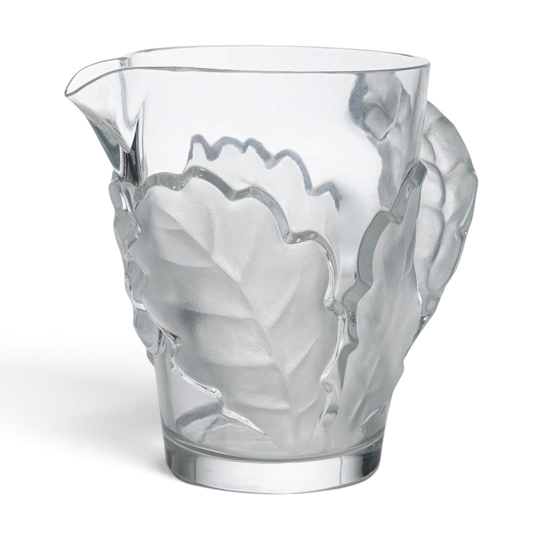 Lalique "Chene" Frosted Crystal Pitcher (1 of 8)