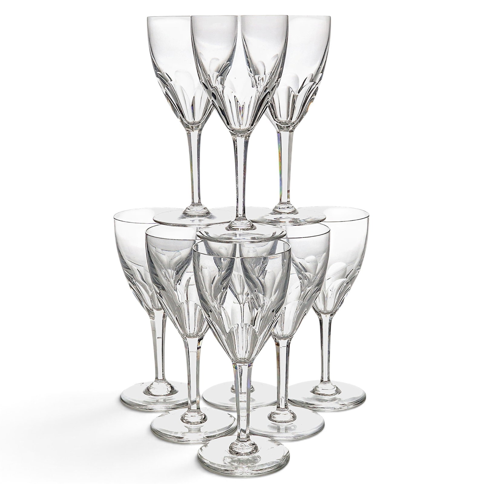 (9 pc) Baccarat "Genova" Crystal Red Wine Glasses (1 of 7)