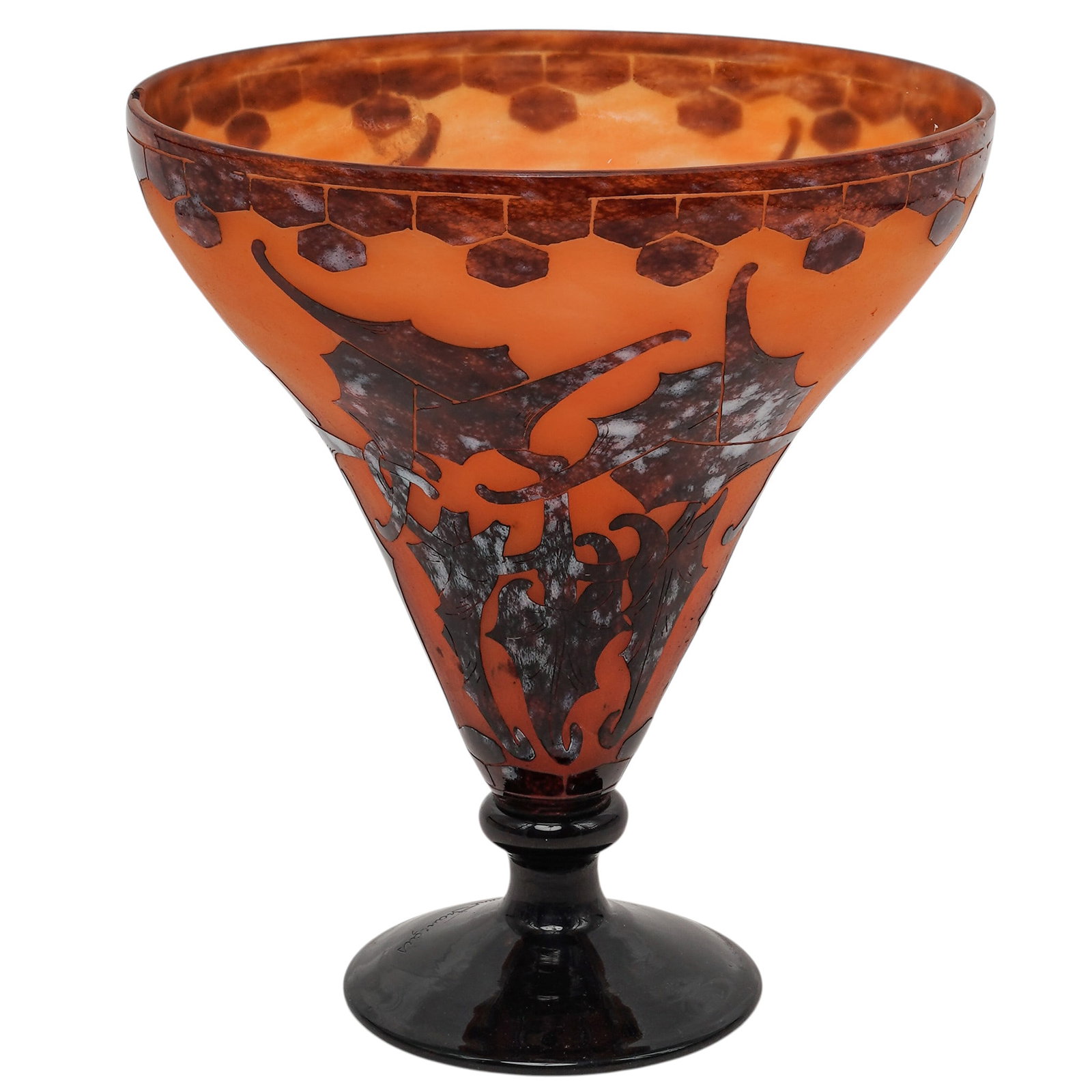 Charles Schneider x Le Verre Francais Acid-Etched Cameo Glass Chalice (1 of 7)