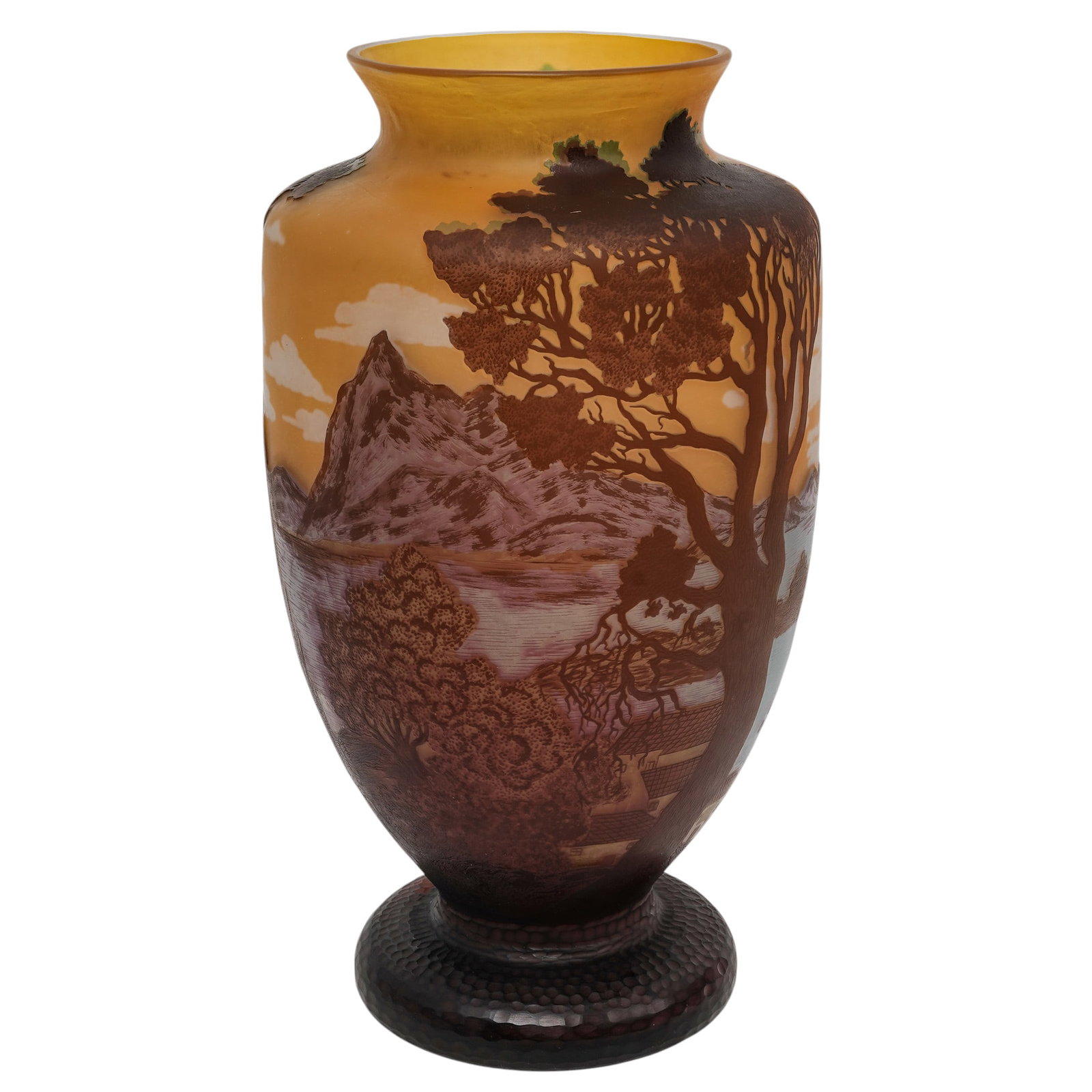 Large Galle Style Cameo Glass Vase (1 of 8)