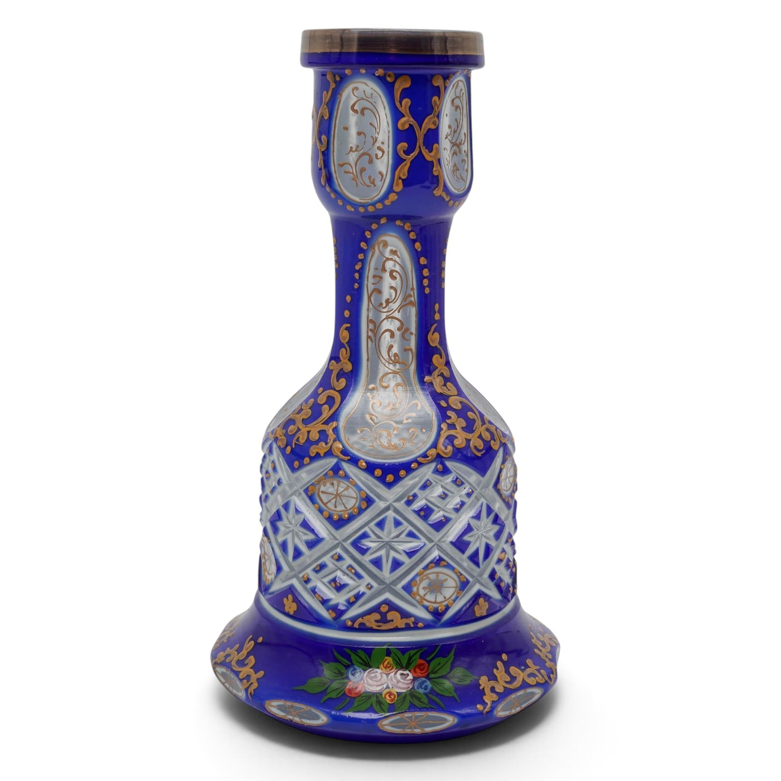 Vintage Persian Enameled Glass Hookah Base (1 of 3)