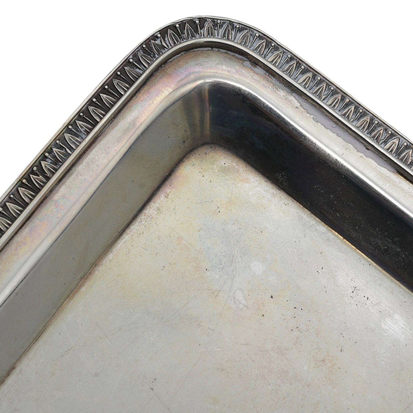 800 Silver Rectangular Card Tray - 6