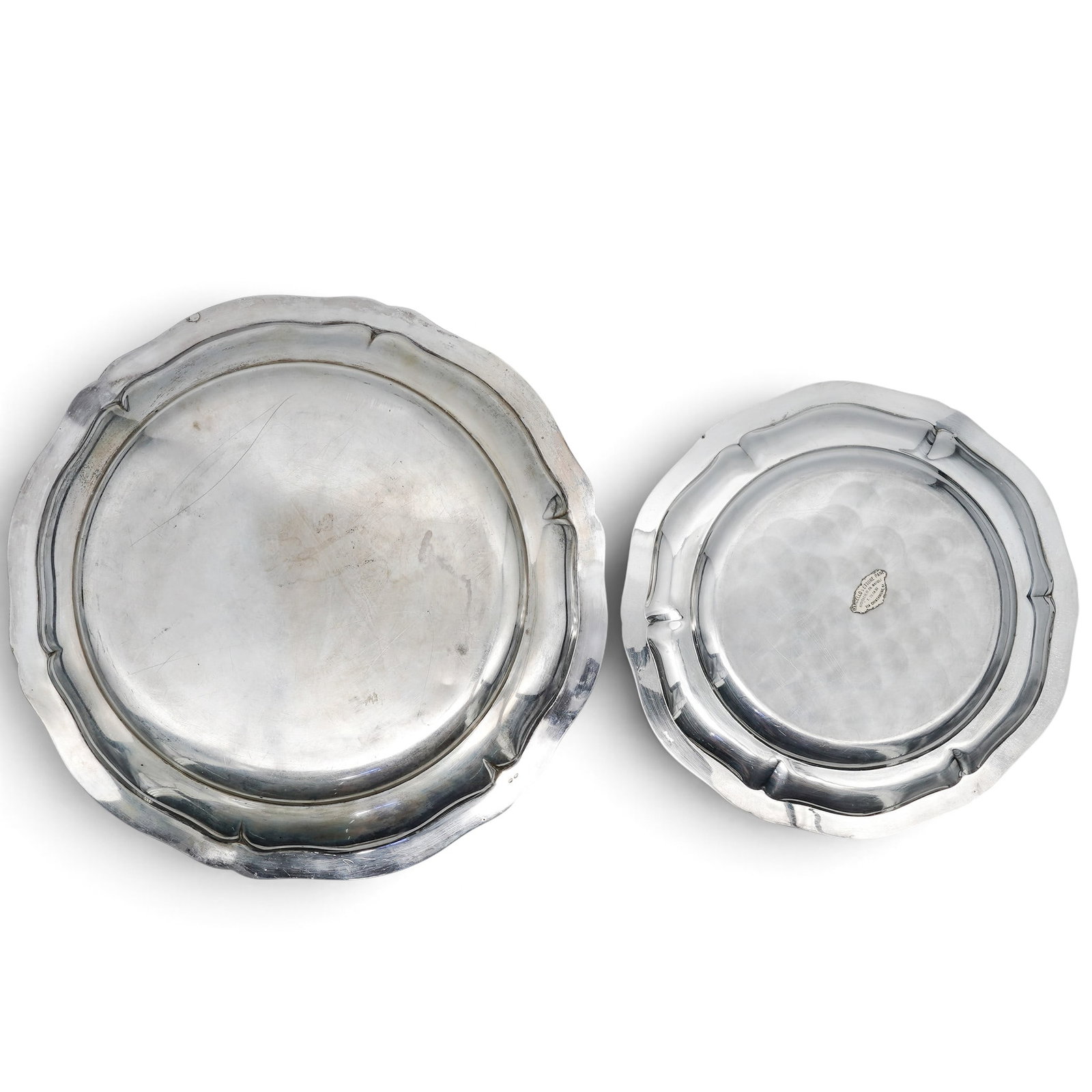 (14 Pc) Italian 800 Solid Silver Trays - 3