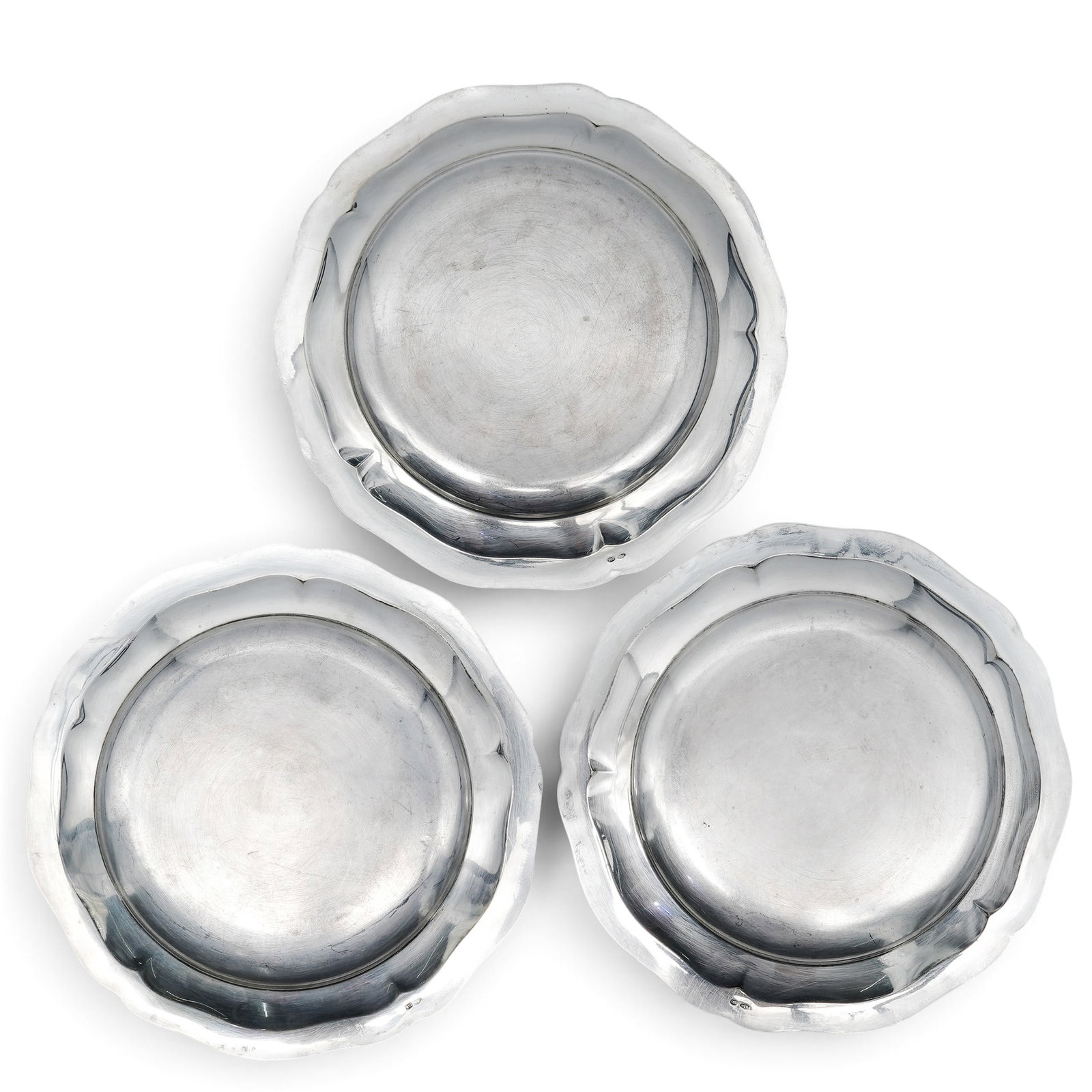 (14 Pc) Italian 800 Solid Silver Trays - 7