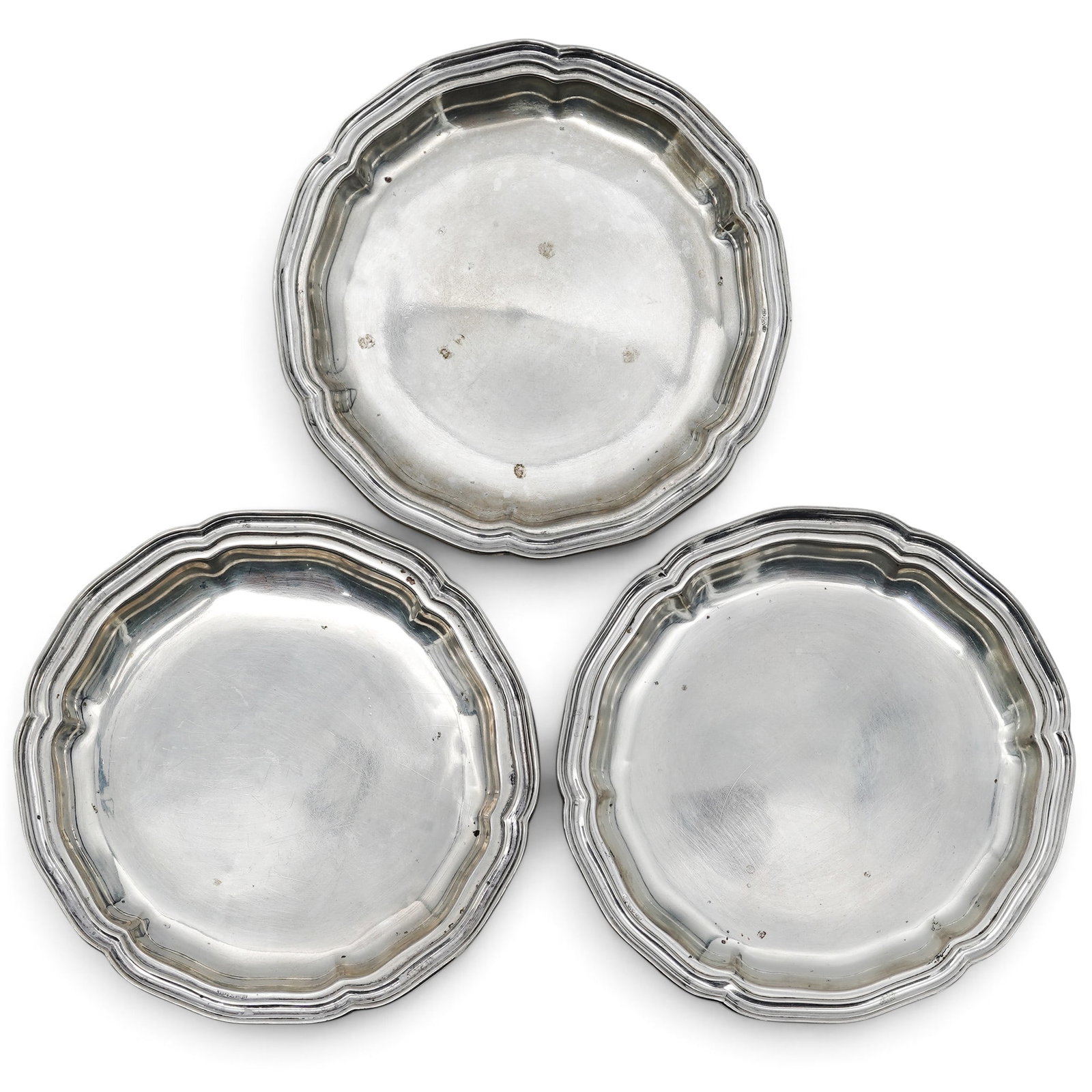 (14 Pc) Italian 800 Solid Silver Trays - 9
