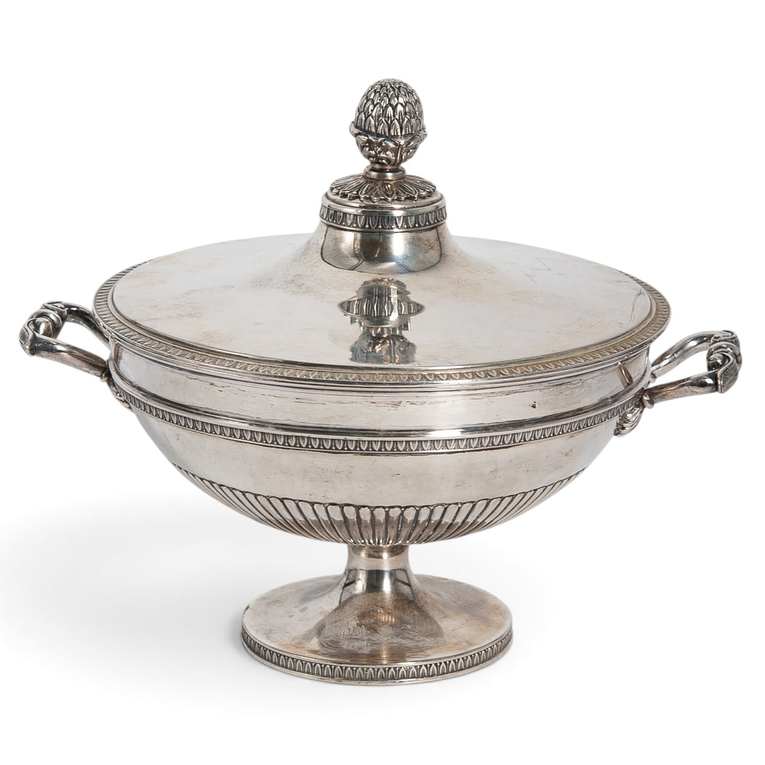 Antique Italian Fratelli Leone 800 Silver Covered Tureen (1 of 8)