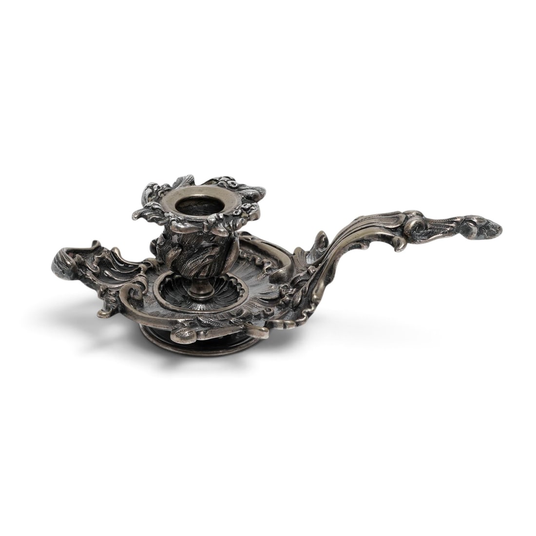 Rococo Revival 800 Silver Continental European Candlestick (1 of 6)