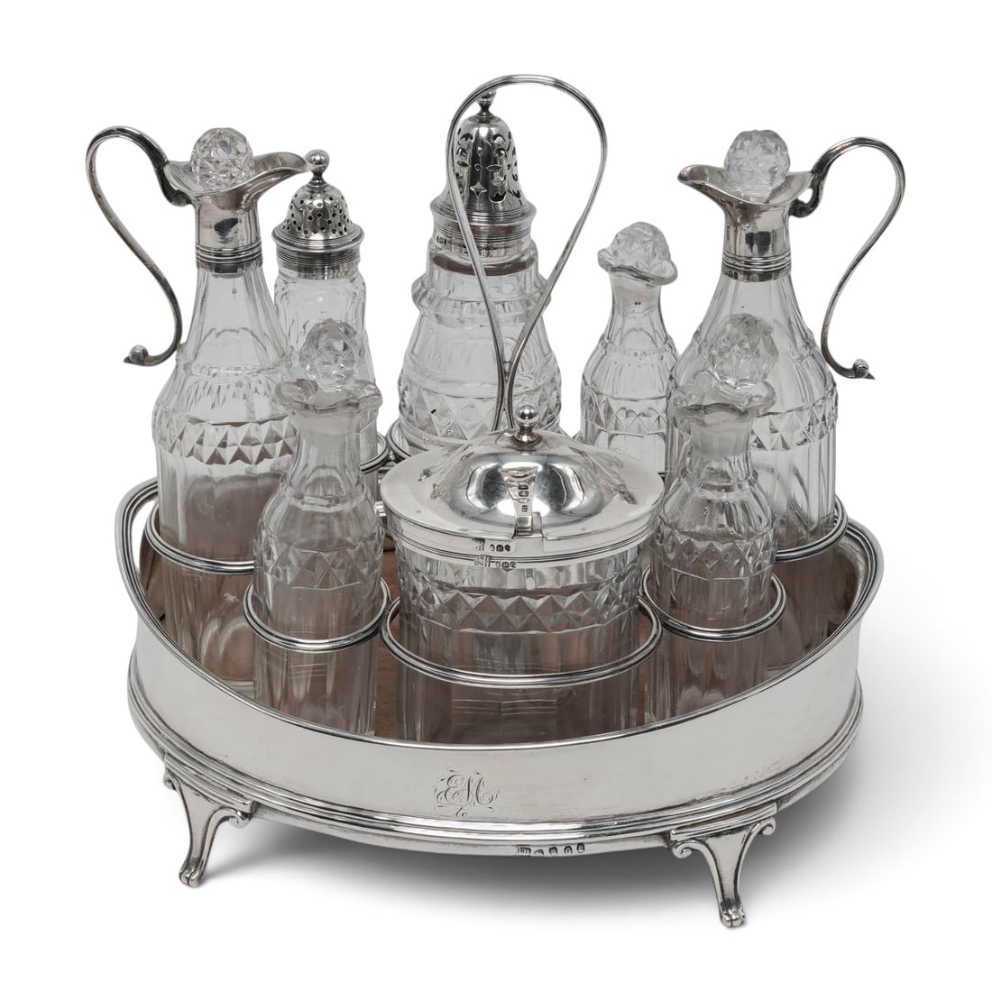 Robert Hennell II & Samuel Hennell Georgian Sterling Silver Cruet Set (1 of 10)