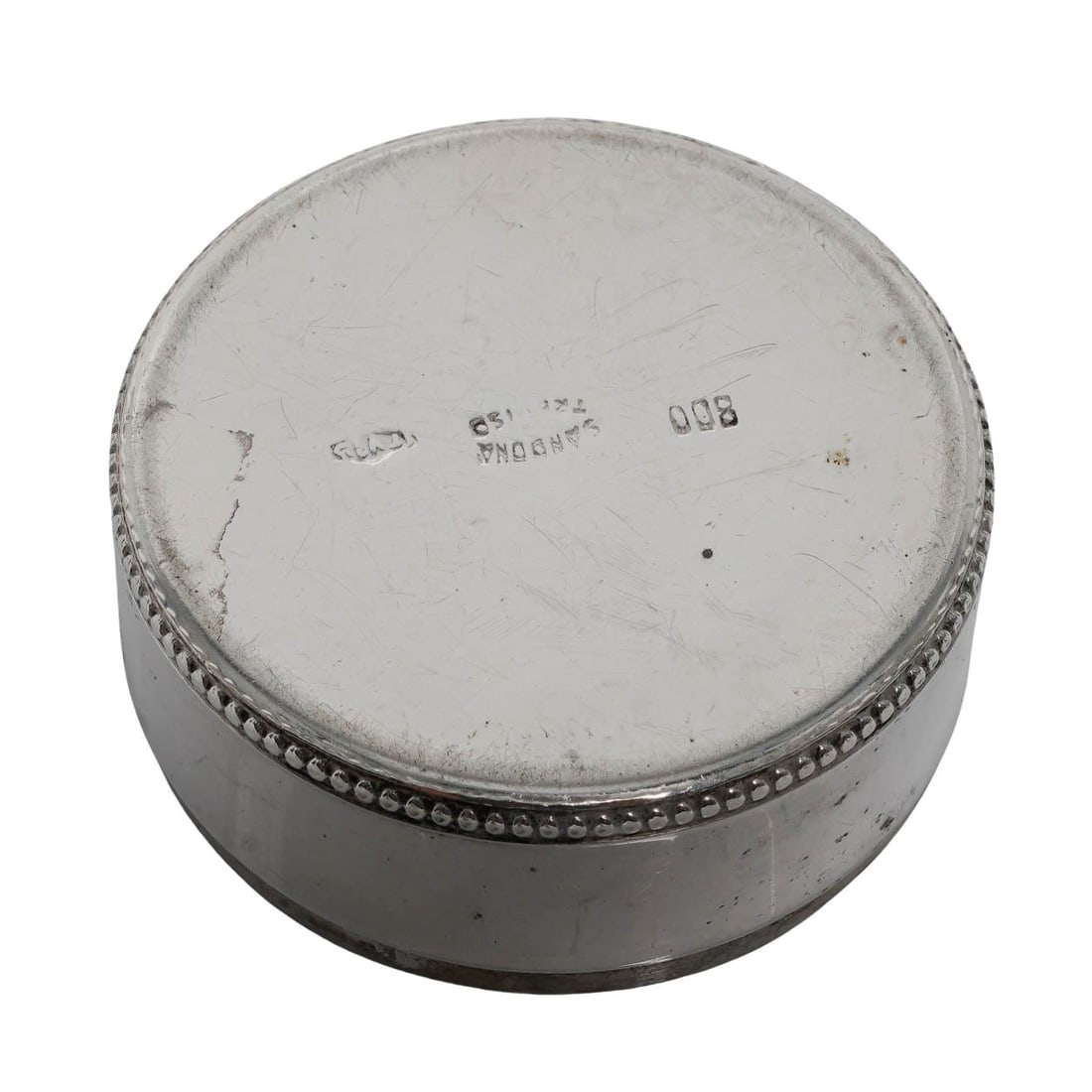 (5 pc) 800 Silver Antique Snuff Boxes - 5