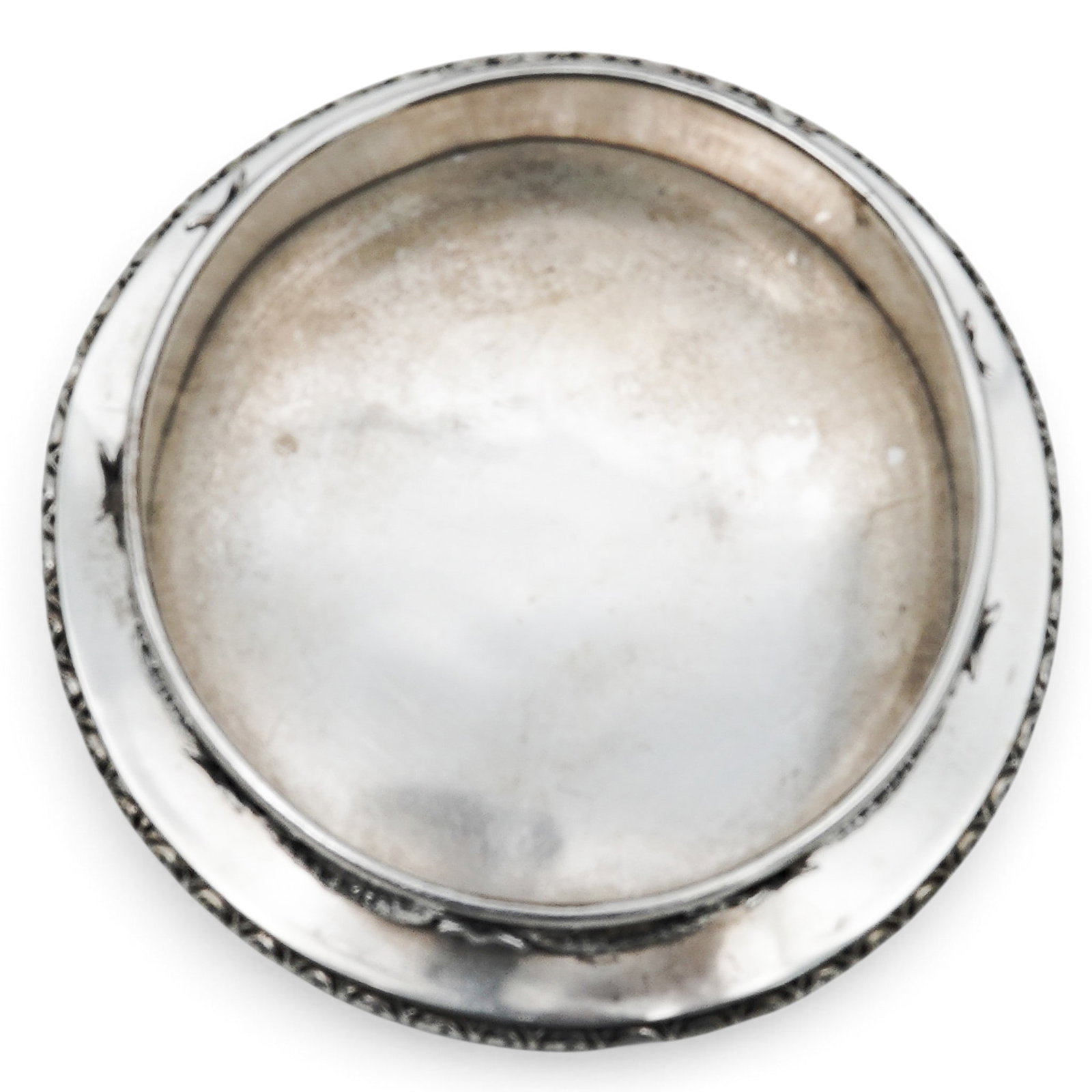 Antique 800 Silver Bottle Coaster - 3