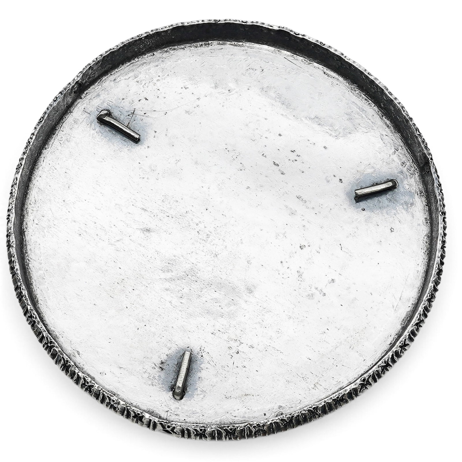Antique 800 Silver Bottle Coaster - 4
