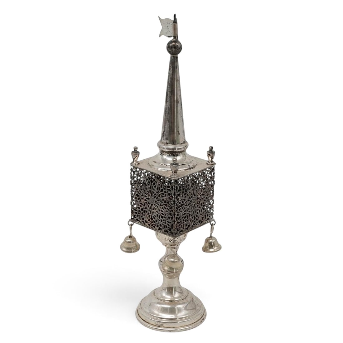 Judaica Esco Sterling Spice Tower Besamim (1 of 6)