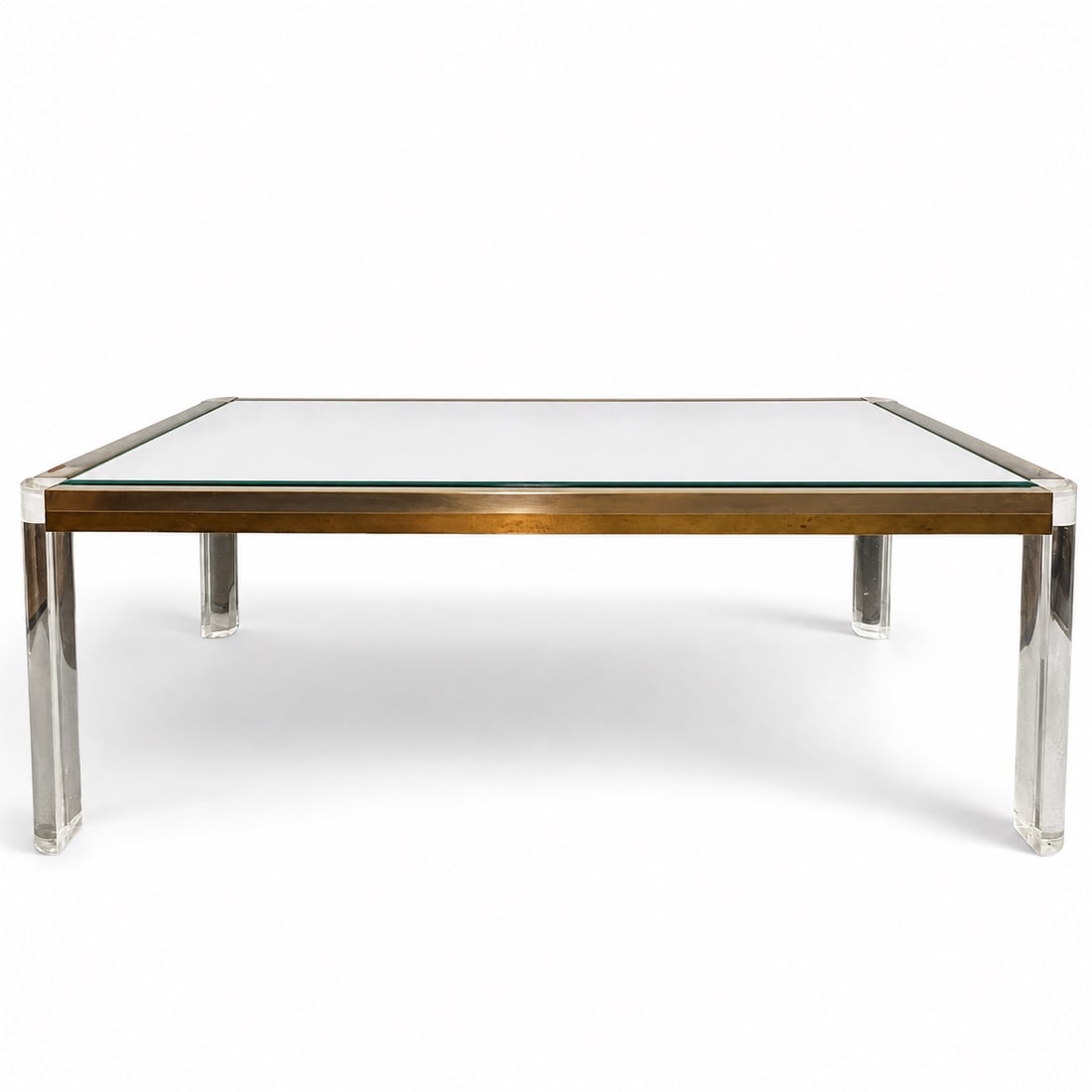 Mid Cent. Glass & Lucite Dining Table (1 of 4)
