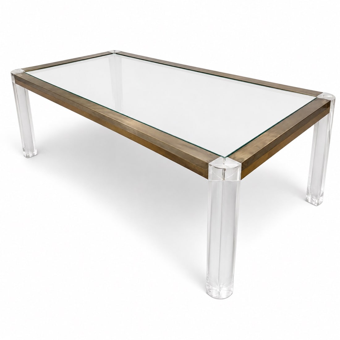 Mid Cent. Glass & Lucite Dining Table - 2