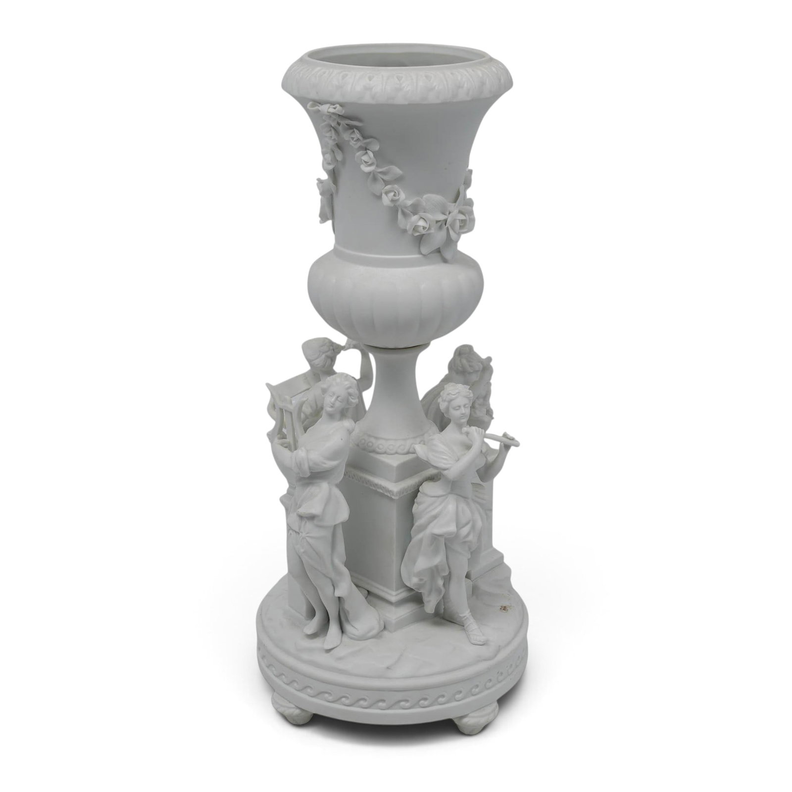 Antique Neoclassical Style Bisque Porcelain Centerpiece (1 of 7)