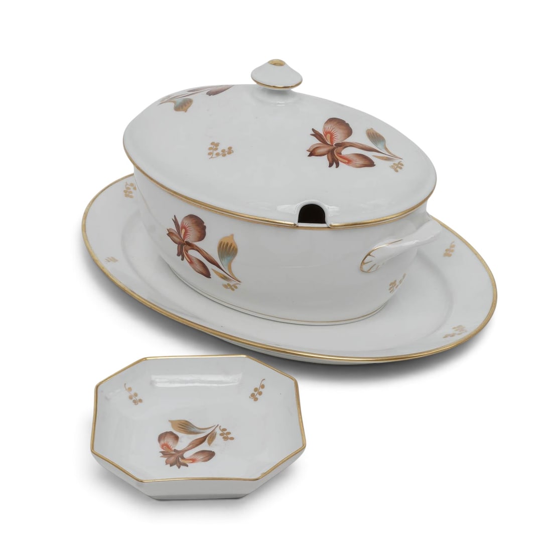 (3 pc) Royal Copenhagen Porcelain Lidded Tureen Platter & Dish (1 of 7)