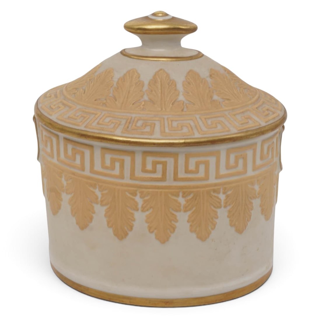 Italian Mottahedeh Design Jasperware Bisque Jar (1 of 7)