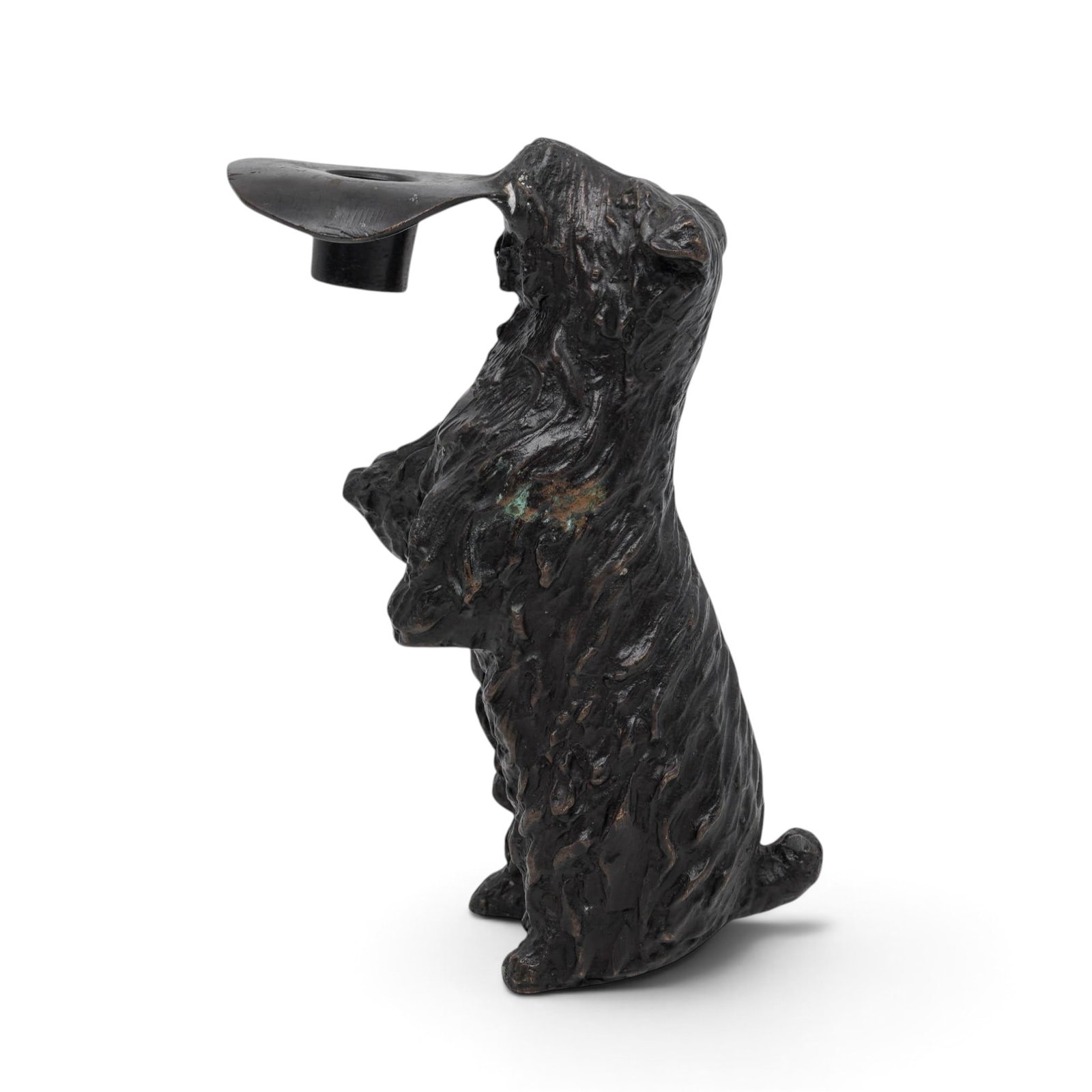 Vintage Bronze Scottish Terrier Candlestick (1 of 4)
