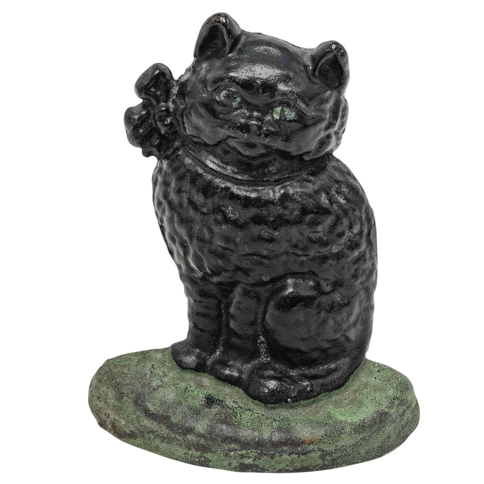 Antique Hubley Co. Cast Iron Black Cat Doorstop (1 of 5)
