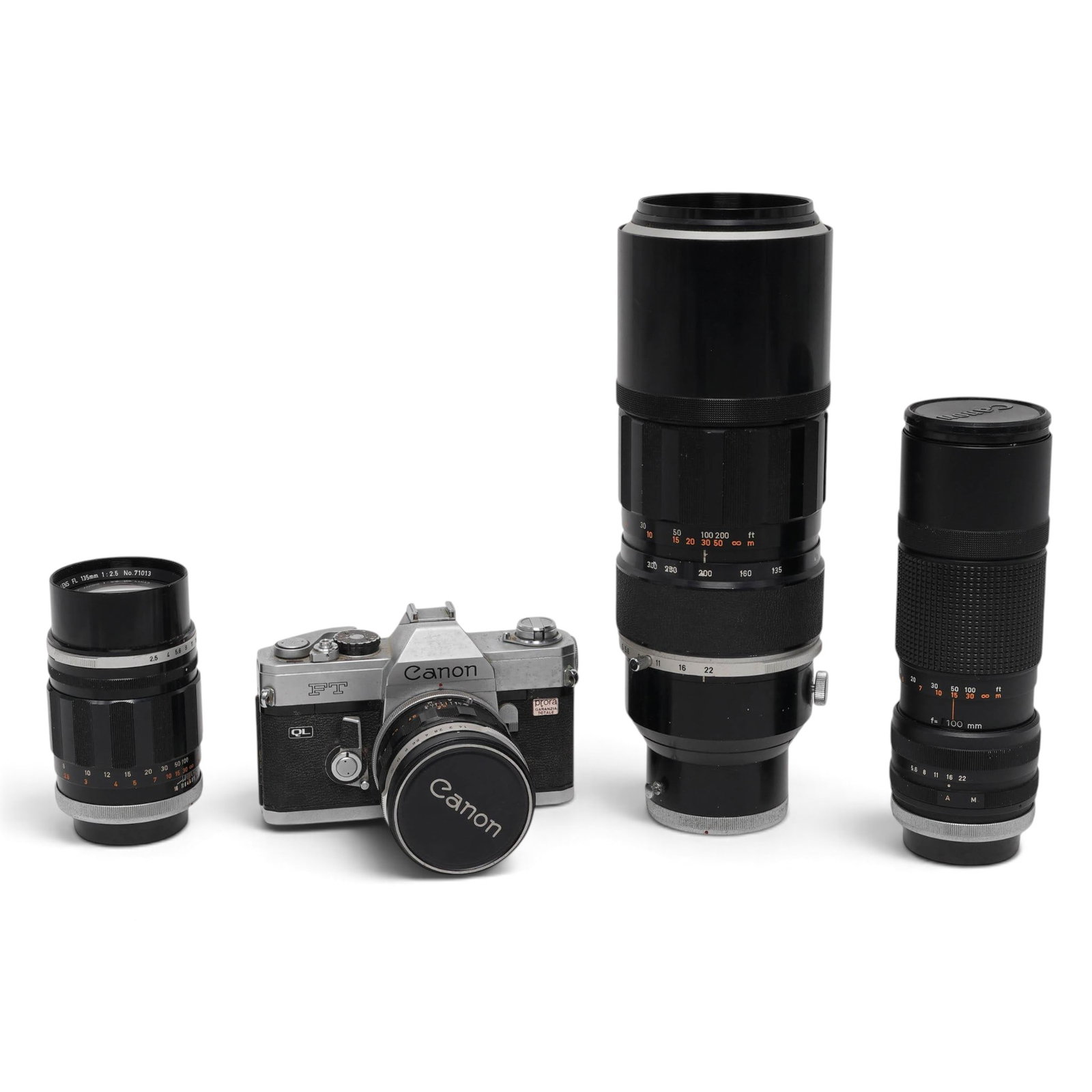 (4 pc) Vintage Canon FT QL Camera Bundle - FL 50mm & Zoom Lenses (1 of 14)