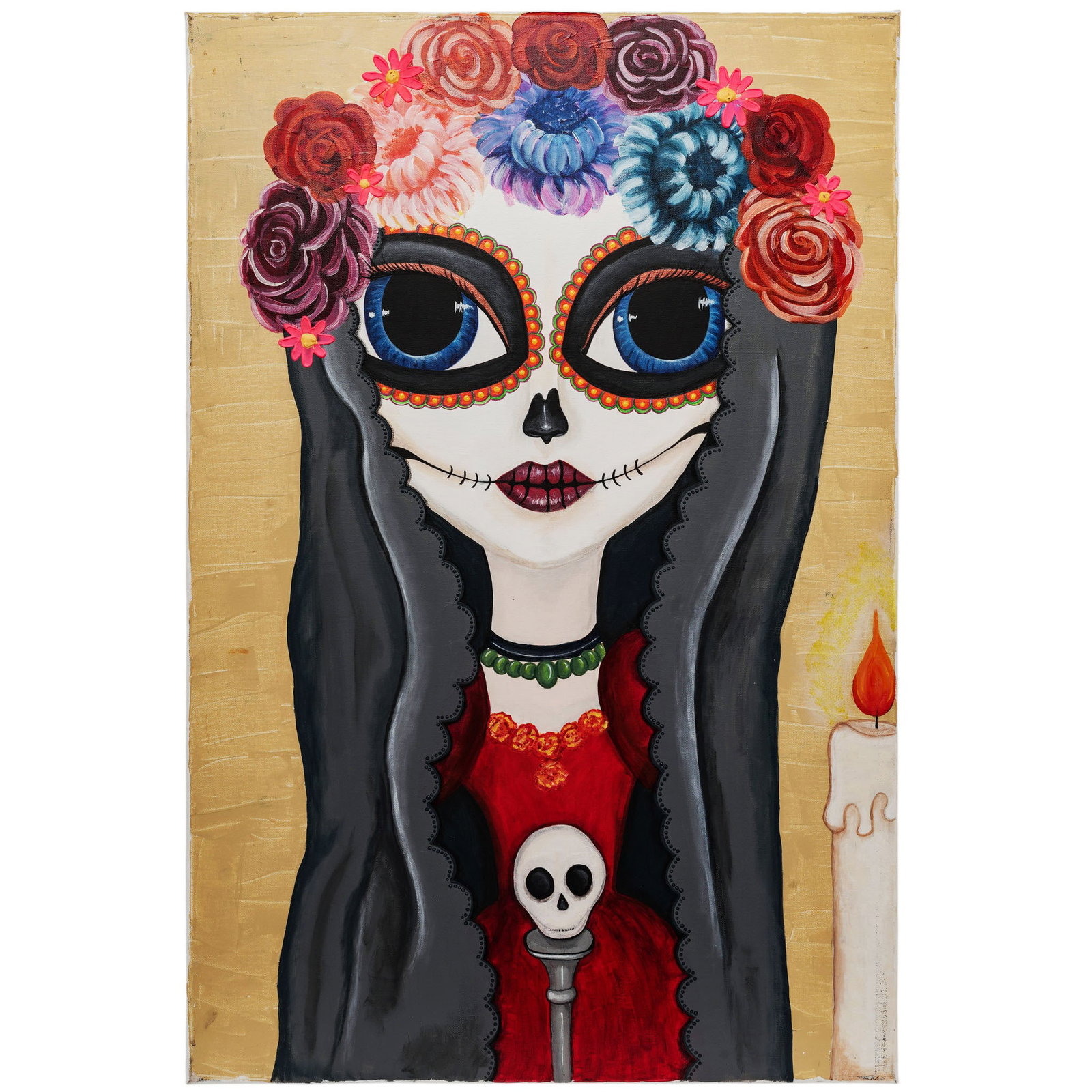 Dottie Gleason "Day of the Dead" Oil on Canvas (1 of 3)